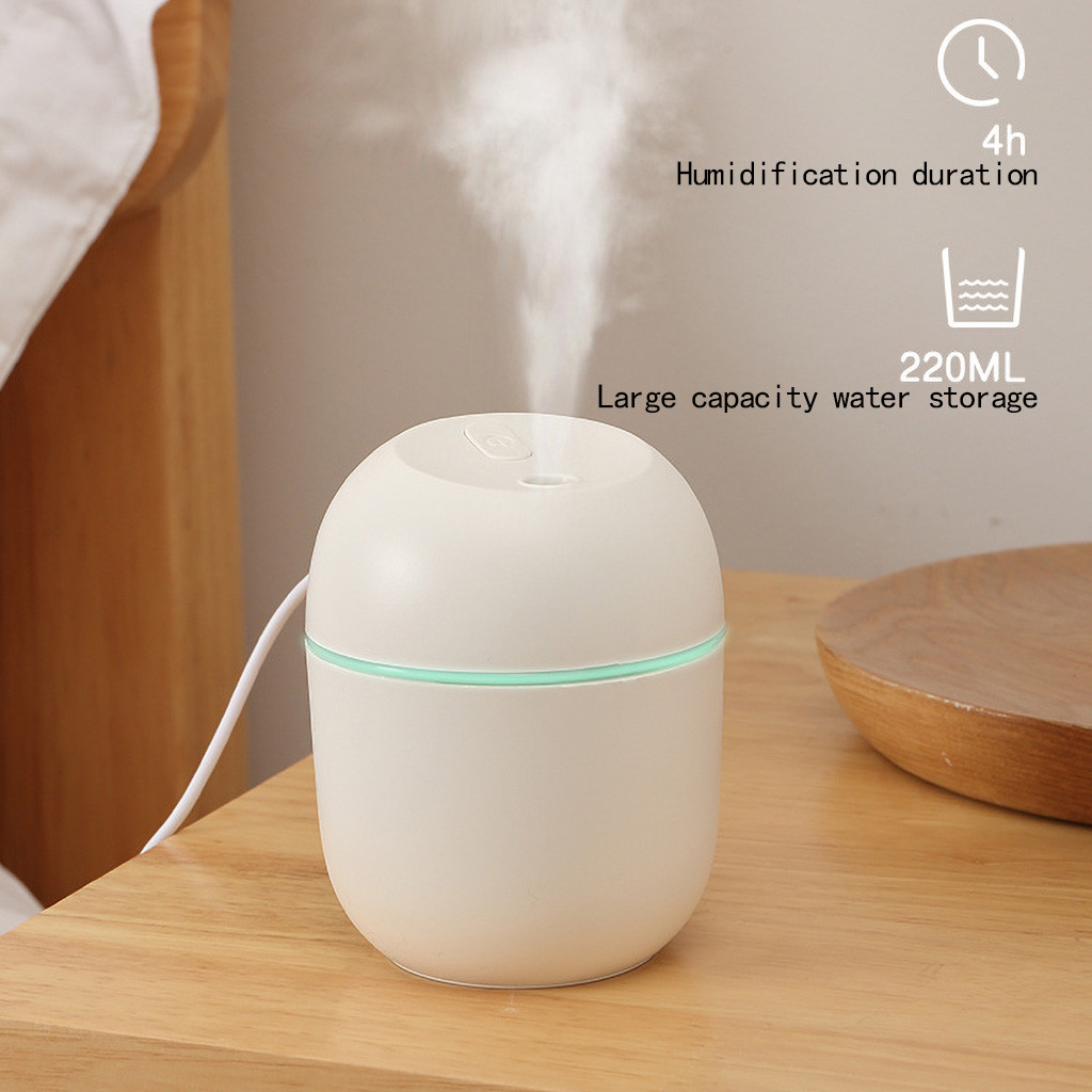 Ultrasonic Mini Air Humidifier 200ml Aroma Essential Oil Diffuser For Home Car Usb Fogger Mist Maker With Led Night Lamp