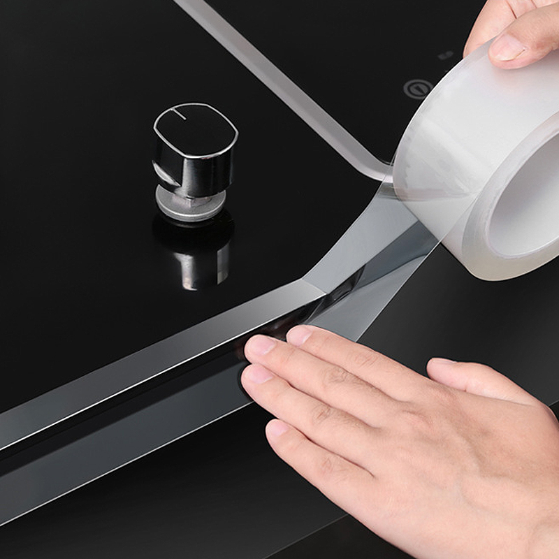 1/3/5M Nano Tape Double Sided Tape Transparent Reusable Waterproof Adhesive Tapes Cleanable Kitchen Bathroom Supplies Tapes