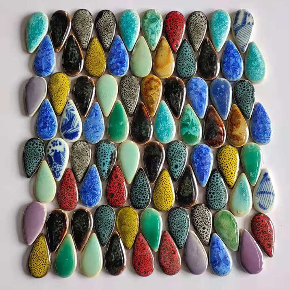 150g Irregular Mosaic Making Creative Ceramic Mosaic Tiles DIY Hobby Wall Crafts Handmade Decorative Materials Mosaic Pieces