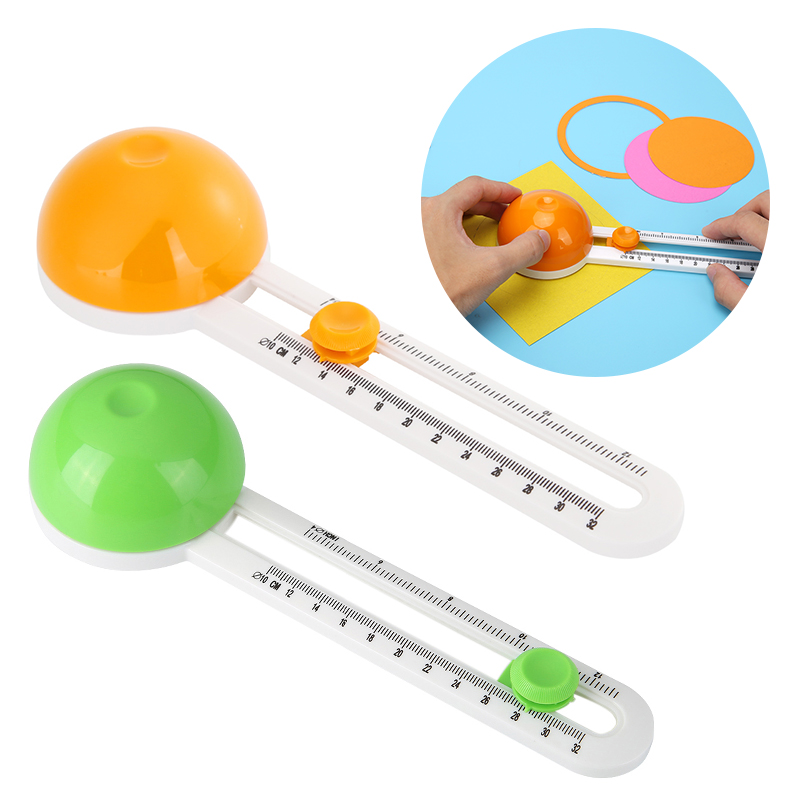 Round Cutting Knife Patchwork Compass Circle Scrapbooking Cards Cutters for Paper-Cutting DIY Cards Accessories