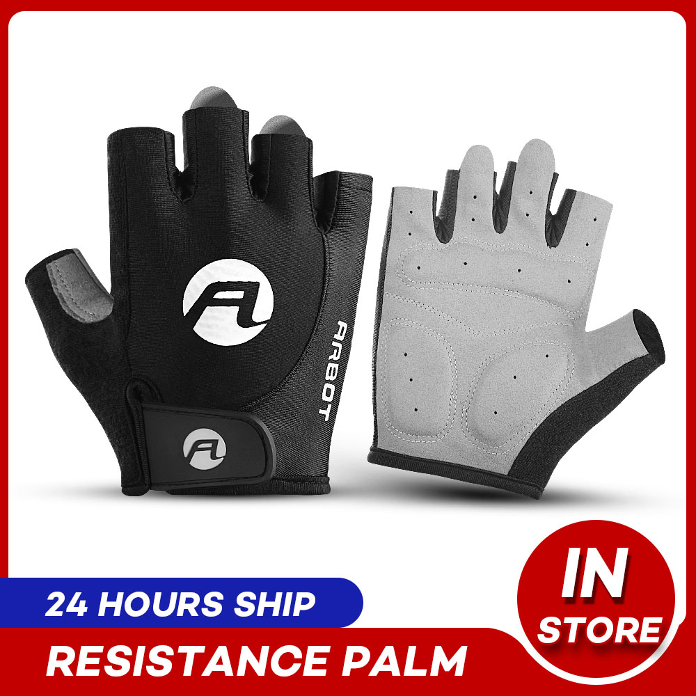 1Pair Half Finger Cycling Gloves Anti-Slip Anti-sweat Bicycle Motorcycle Gloves Anti Shock MTB Road Bike Sports Gloves