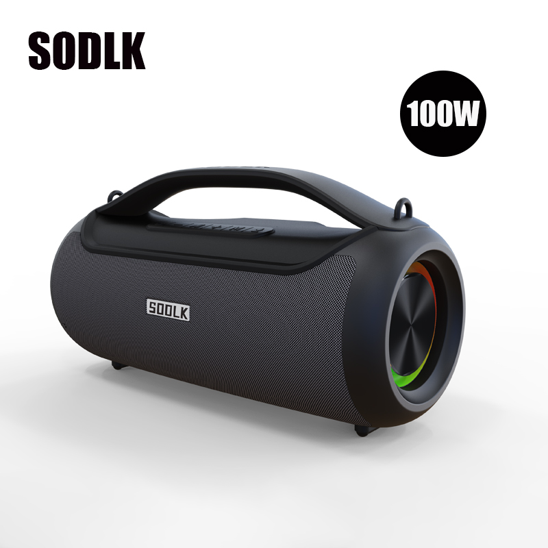 SODLK T300 Bluetooth Speaker 100W Bluetooth 5.0Wireless Speakers Loud with BassUp Technology IPX7 Waterproof Camping Speaker
