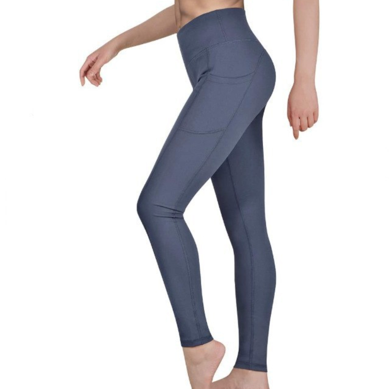 Summer Breathable Shaping Yoga Pants Women's European and American High Waist Sexy Solid Color Tight Running Fitness Yoga Pants