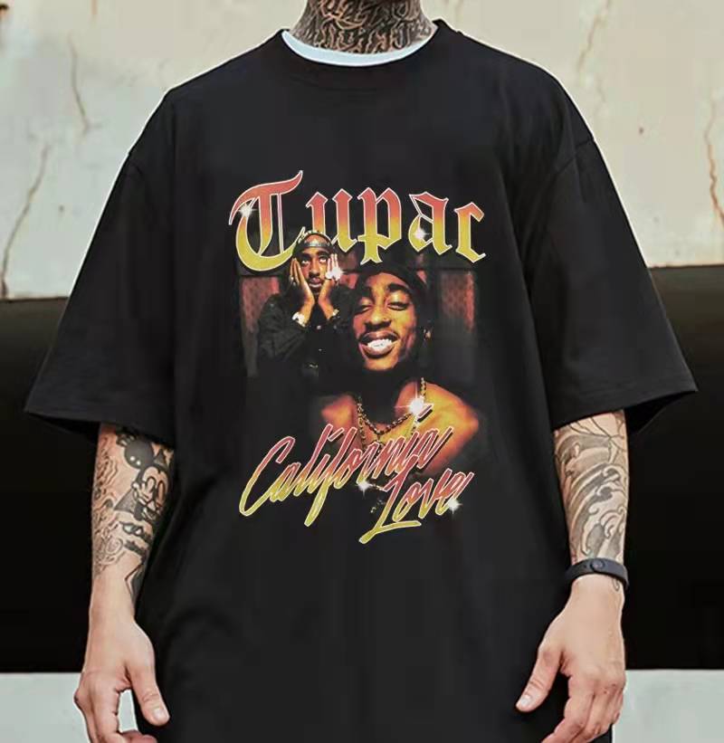  Awesome Tupac 2pac Rap T Shirts Print O-neck Short Sleeve Playboi Carti Mens Top  Men Hip-hop T Shirt Cotton Tee