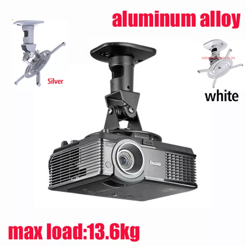 D-mount 13.6kg universal full motion tilt swivel ALUMINUM projector ceiling mounted bracket rack