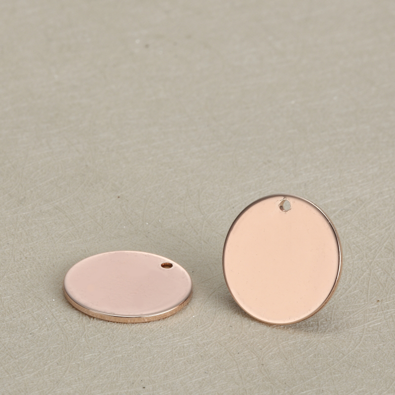 20 Pcs/lot 18mm Engravable Stainless Steel Charms--blank Circle Steel High Polished Charms Great  Thickness1.5mm