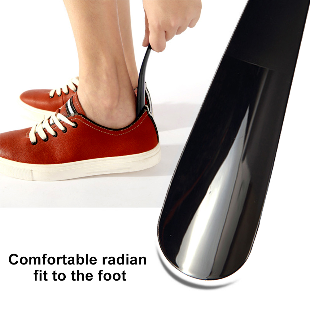 Shoe Horn Black Plastic Shoe Horn Spoon Shape Shoehorn Shoe Lifter Flexible Shoe Helper Professional Shoe Horns