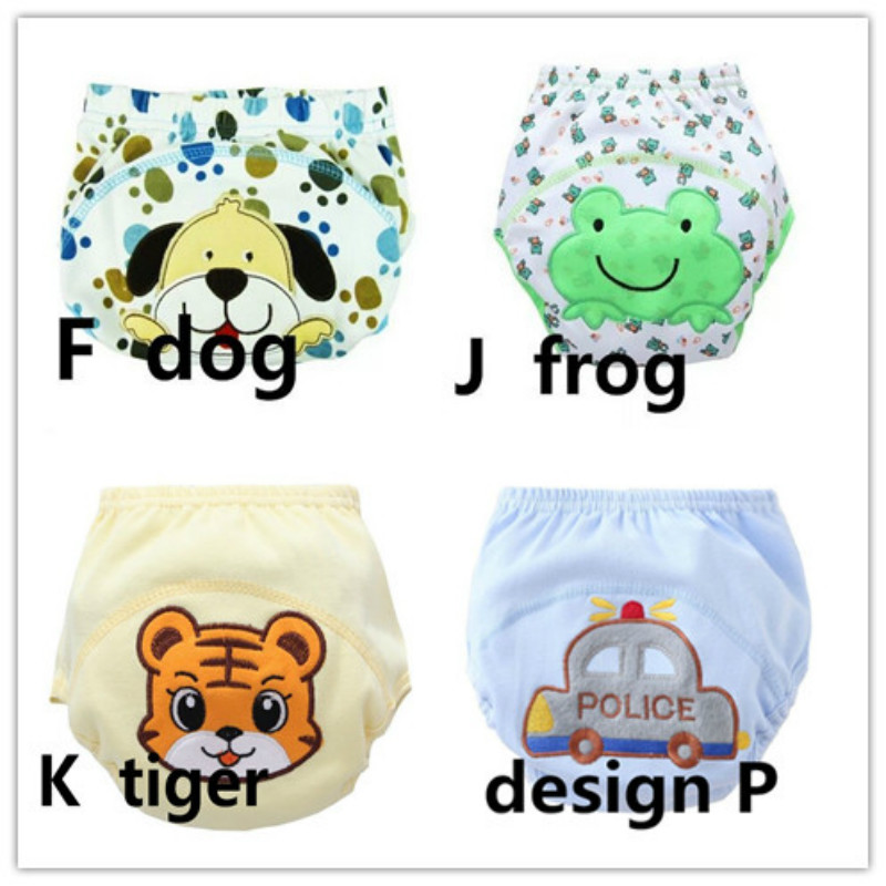 4pcs/lot Baby Training Pants Baby Diaper Reusable Nappy Washable Diapers Cotton Learning Pants 13--16kg