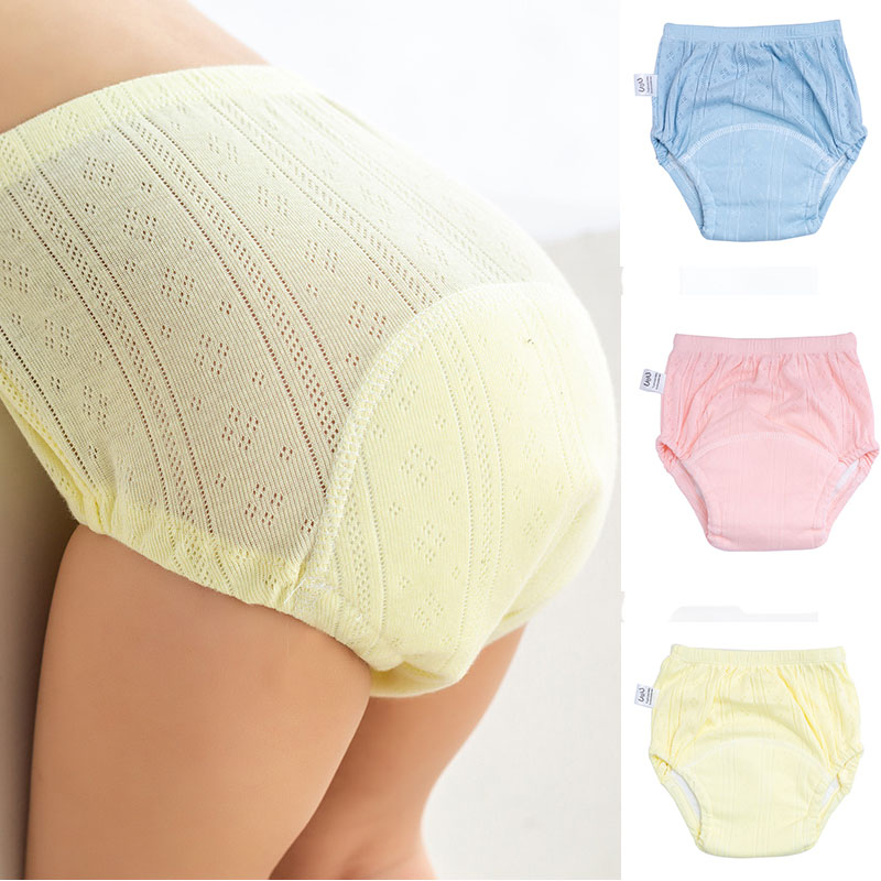 Newborn Training Pants Baby Shorts Solid Color Washable Underwear BABY Boy Girl Cloth Diapers Reusable Nappies Infant Panties