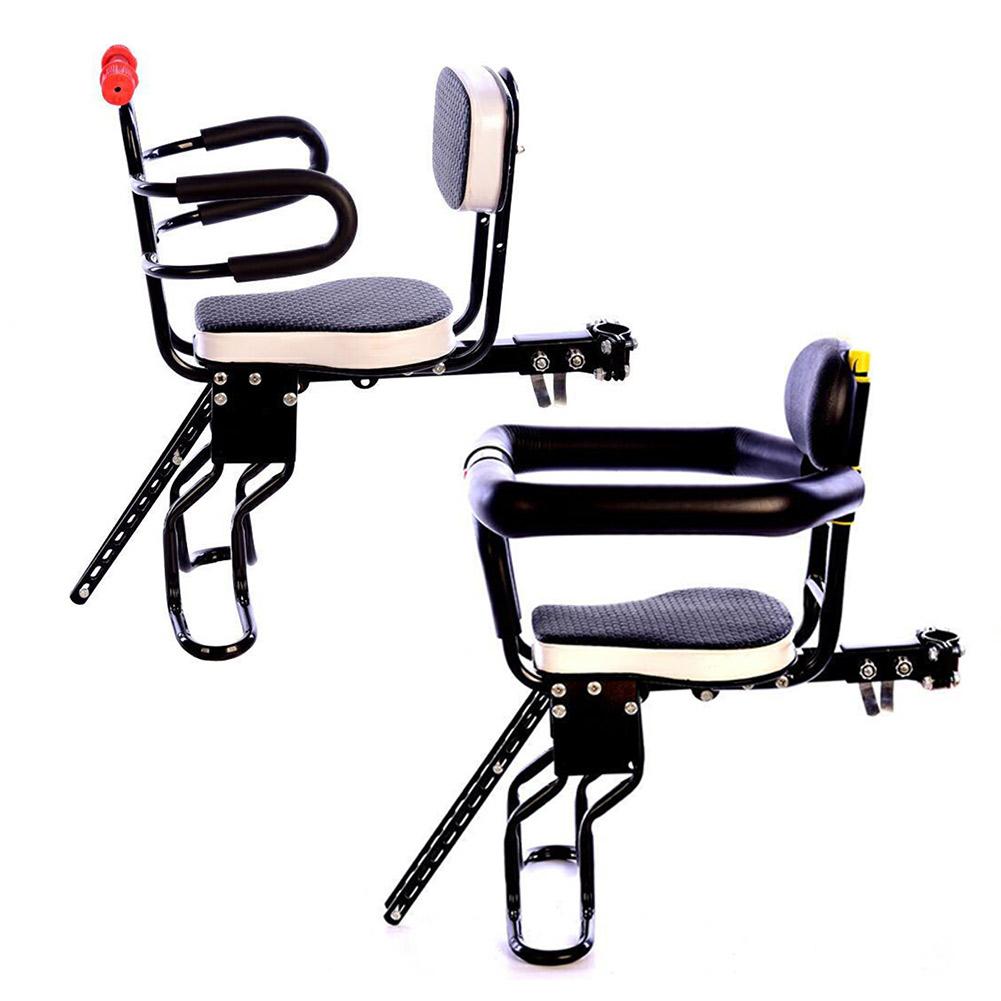 Detachable Children Bike Seat Bicycle Front Mount Baby Saddle Carrier Safe Seat with Handrail for Kids Toddler Accessories