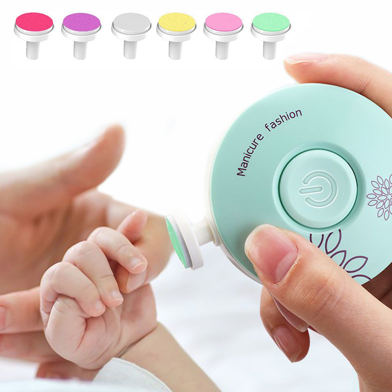 Electric Baby Nail Trimmer Kids Nail Polisher Tool Infant Manicure Scissor Baby Hygiene Kit Baby Nail Clipper Cutter For Newborn
