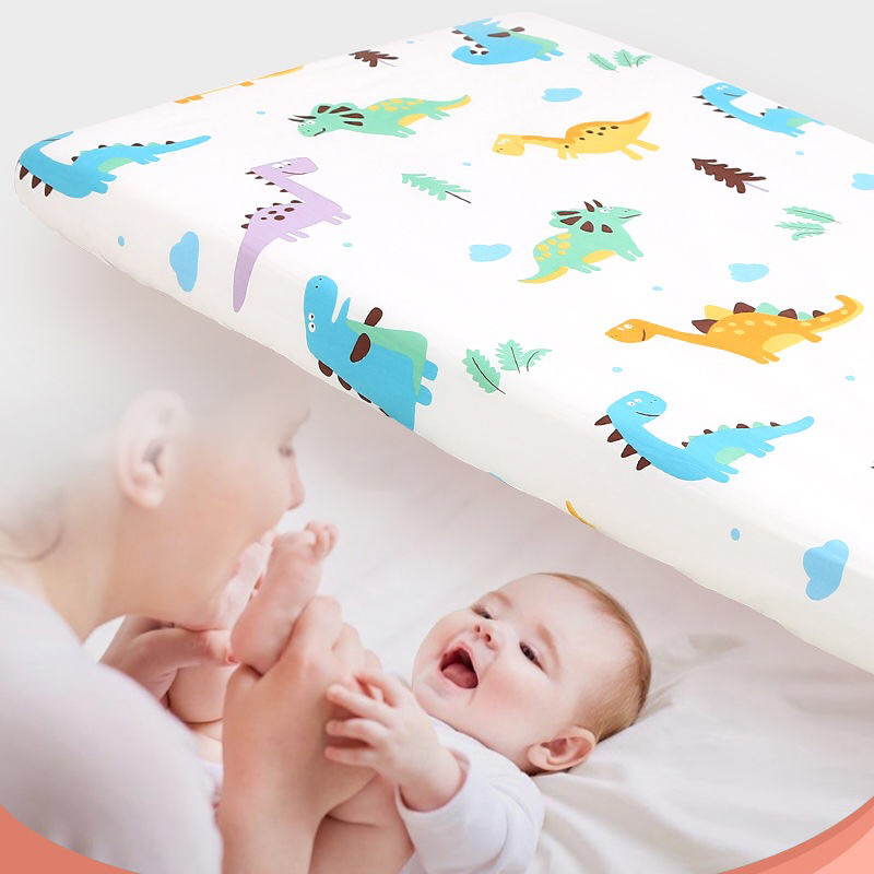 Newborn Baby mattress cover Fitted Sheet 70x140 Child Bedspread Bed Linen Set  girls Cotton Baby Crib Bedding Set