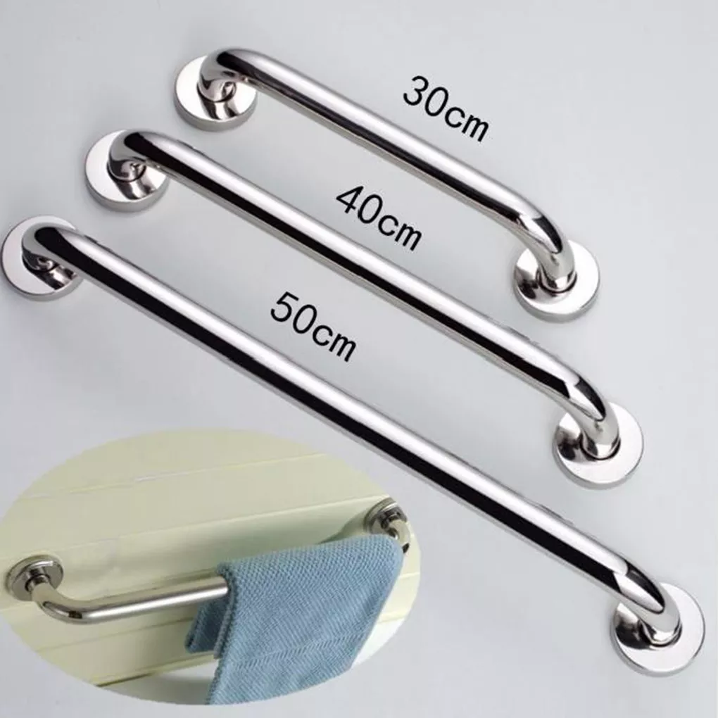 High  Stainless Steel 300/400/500mm Bathroom Tub Toilet Handrail Grab Bar Shower Safety Support Handle Towel Rack