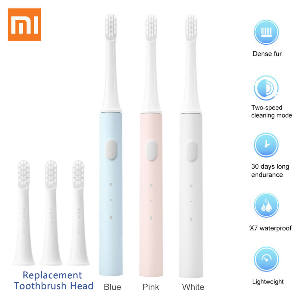 Xiaomi Mijia T100 Sonic Electric Toothbrush Mi Smart Tooth Brush Colorful USB Rechargeable IPX7 Waterproof For Toothbrushes head