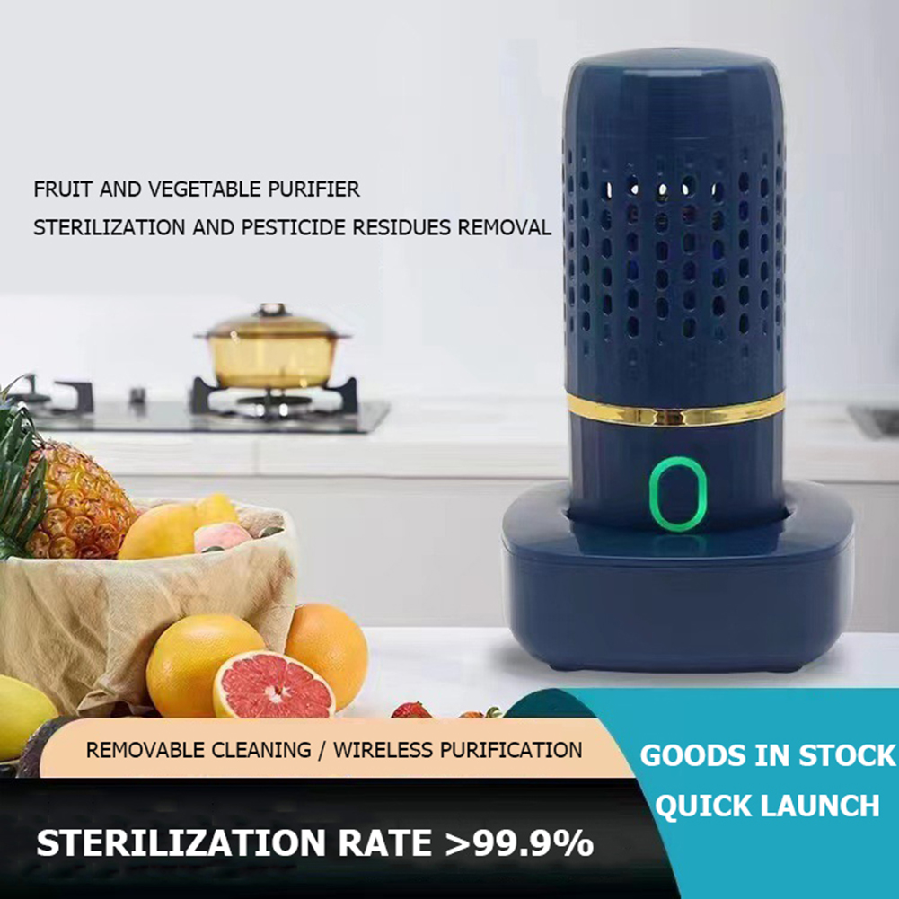 Portable Fruit Vegetable Washing Machine USB Rechargable Cleaning Rice Meat Food Purifier Remove Reside Purifier Residues