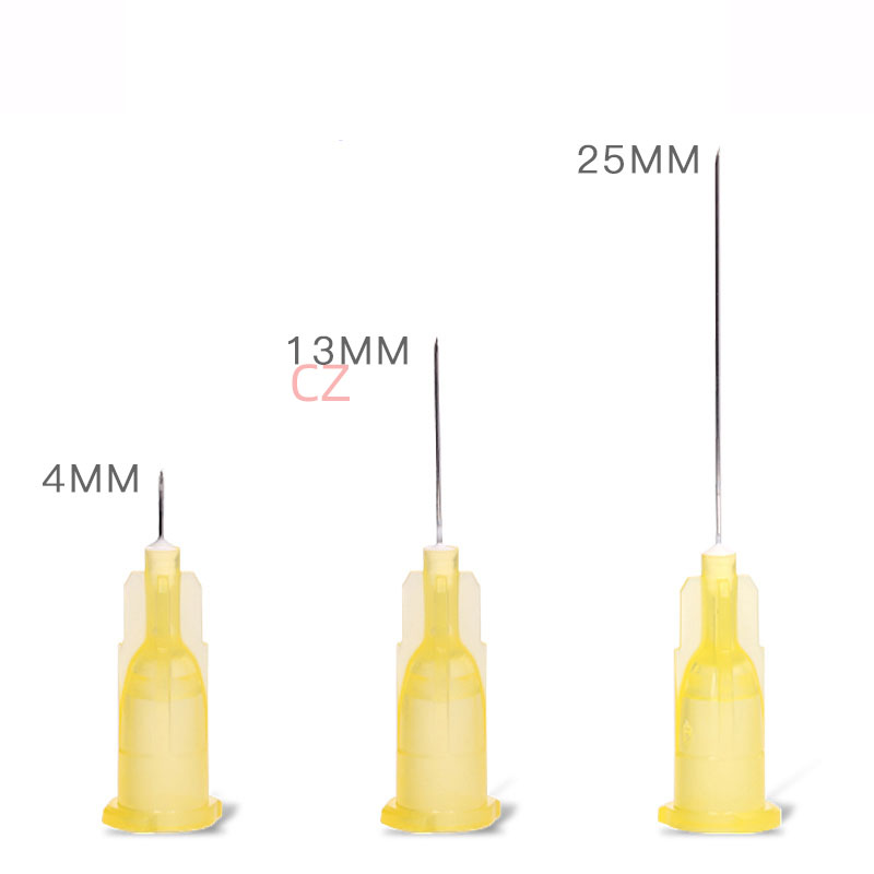 50pcs Painless small needle painless beauty ultrafine 30G * 4mm ， 30G * 13mm ， 30G * 25mm syringes  Needles Eyelid Tools