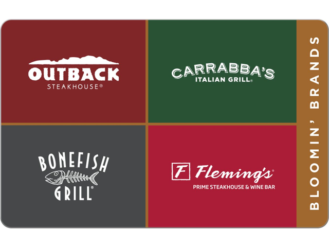 Bloomin' Brands $50 Gift Card (Email Delivery)