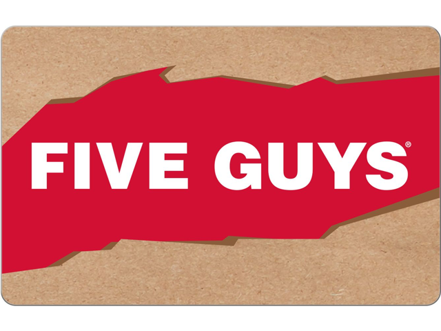Five Guys $25 Gift Card (Email Delivery)