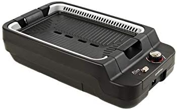 Grill - Smokeless Electric Eco-Friendly Indoor Grill, Eliminate Smoke and Odor (Black)