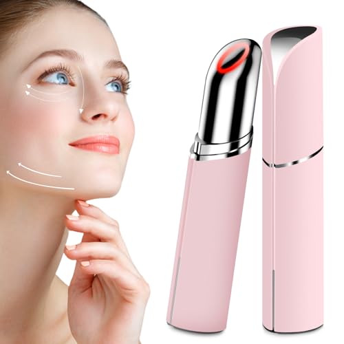Neck-Face-Eye-Massager-Face-Sculpting-Tool 2 Colour Modes and Vibration for Facial Massager for Skin Care, Beauty Device for Home Use, Baby Pink