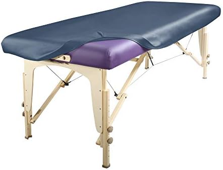 Master Massage Rectangular Universal Fabric Fitted PU Vinyl Leather Ultra-Durable Massage Table Protection Cover-Replacement Cover Protector Royal Blue