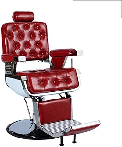 Vintage Hydraulic Beauty Equipment, Barber Chair Hydraulic Hair Styling s for Hair Stylist, Beauty & Personal Care Classic Recliner Chair (Max Load Capacity 420 lbs) for (B)
