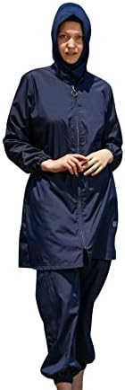 Islamic Long Sleeve Swimsuits for Women Modest Muslim 4 PCS | Full Cover Rash Guard Burkini | Arabic Swimwear