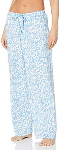 HUE Women's Long Sleepwell Basic Printed Knit Performance Sleep Pajama Pant, Made with Temperature Regulating Technology