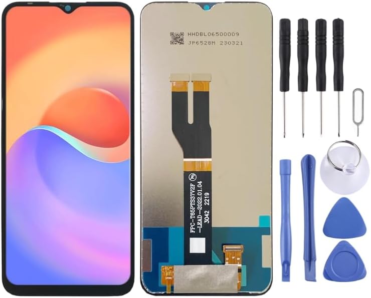 Mobile Phone Replacement Spare Parts IPS LCD Screen for ZTE Blade A52 Lite Digitizer Full Assembly (Black)