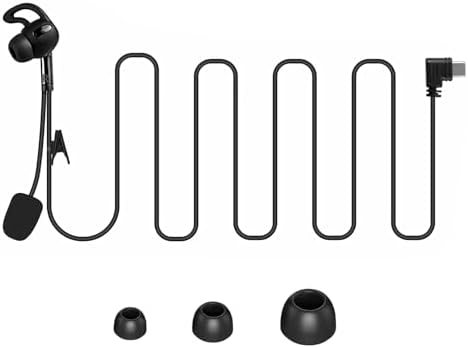 Referee Headset, Type-C in-Ear Earpiece Fit for V4 V6 F6 Referee Intercom Earphone for Football Soccer Handball Volleyball Official -Right Ear