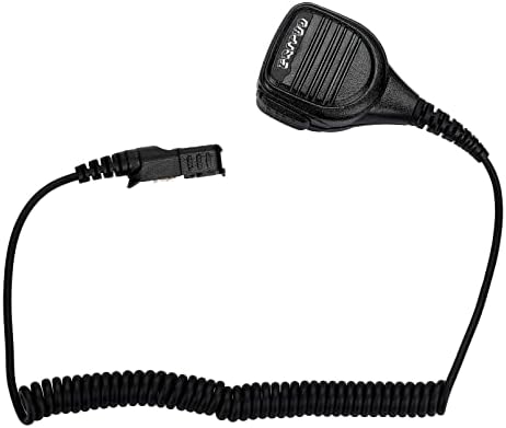 Speaker Microphone with PTT Compatible with Motorola XPR 3000 3000e 3300 3300e 3500 3500e Walkie Talkie Two Way Radio Reinforced Cable
