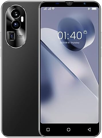 Cheap Smartphone， 5.0'' Android 9.0, 16GB ROM(Extendable to 128GB,Dual SIM Dual Camera, WiFi,Bluetooth,GPS Basic Mobile Phones (R10-Black)