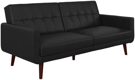 DHP Nia Modern Futon, Black