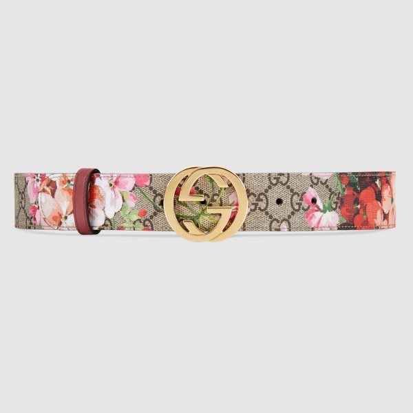 Gucci GG Blooms 38MM Belt with Interlocking G Buckle