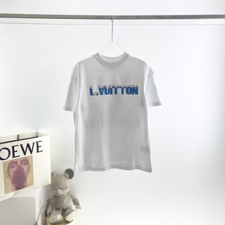 Louis Vuitton 2022 New Text Graffiti Print Short Sleeve T-Shirt – LSVT60