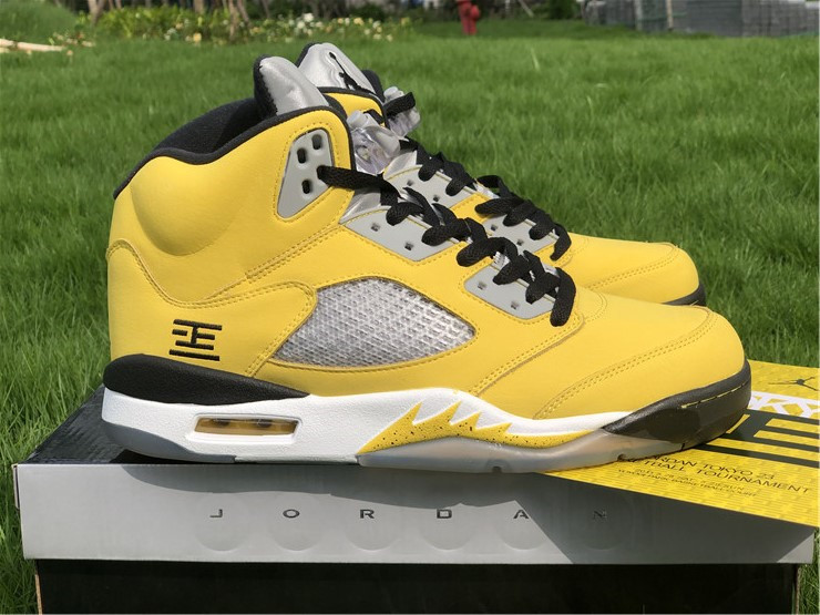 PK AIR JORDAN 5 TOKYO T23 YELLOW TOE