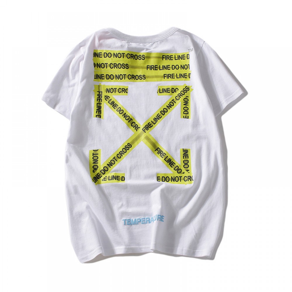 A+ Quality OFF-WHITE Firetape Tee T-shirt